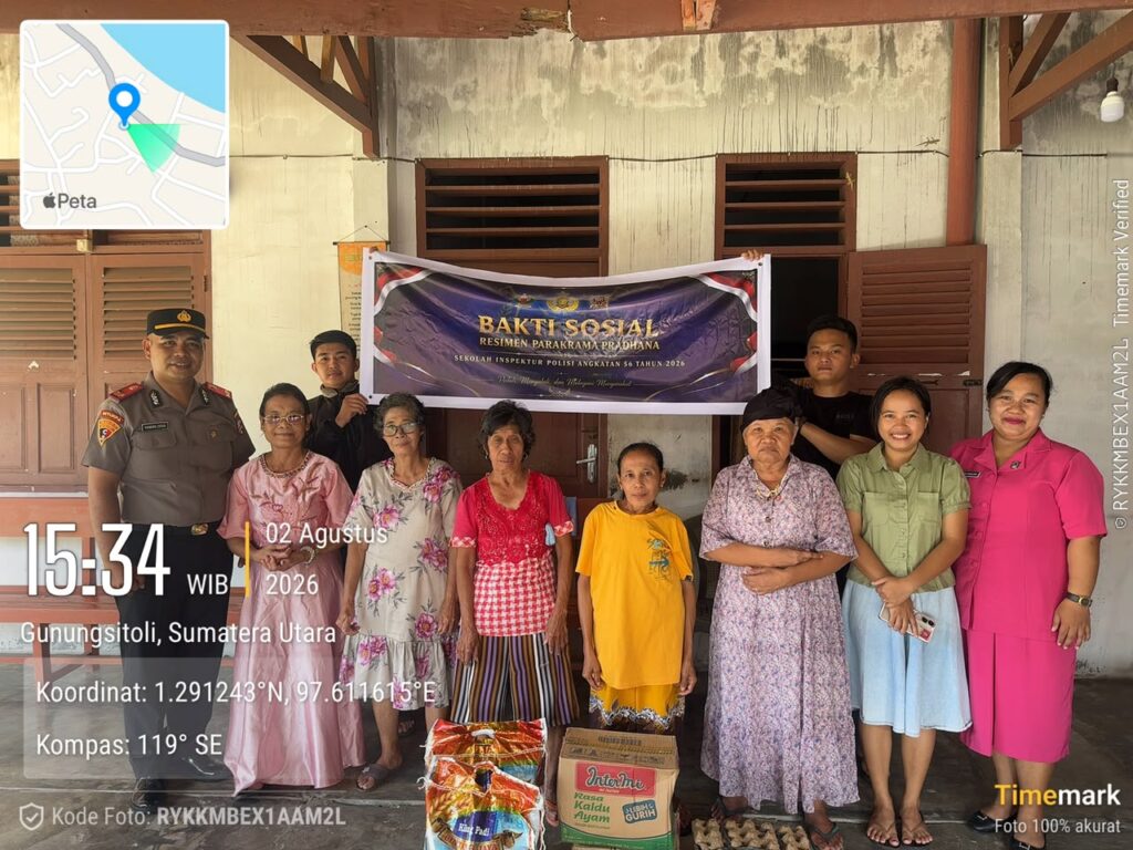 Calon Perwira Polri Asal Polres Nias Berbagi Kasih di Panti Jompo Betania Gunungsitoli