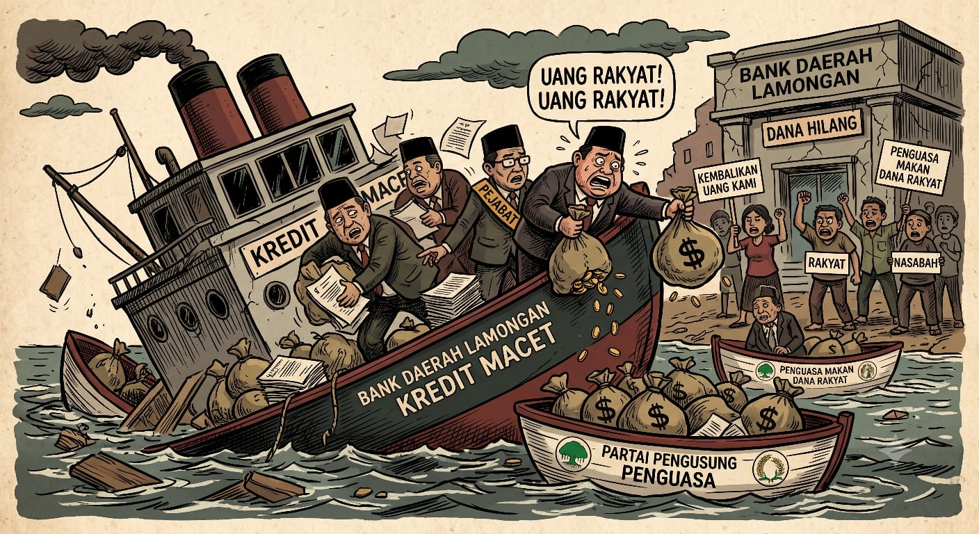Partai Pengusung Penguasa Juga Terlibat Carut Marutnya Bank Daerah Lamongan