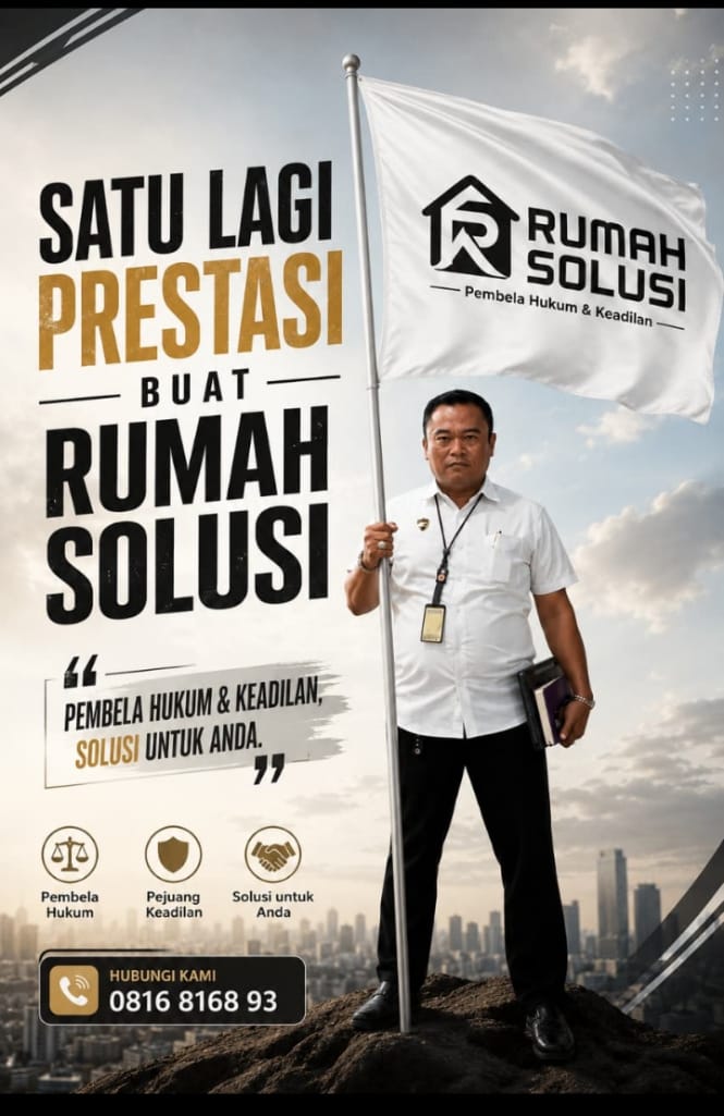 Dari Hukum untuk Keadilan, ADV. Sugiyono Tegaskan Komitmen Bersama Rumah Solusi