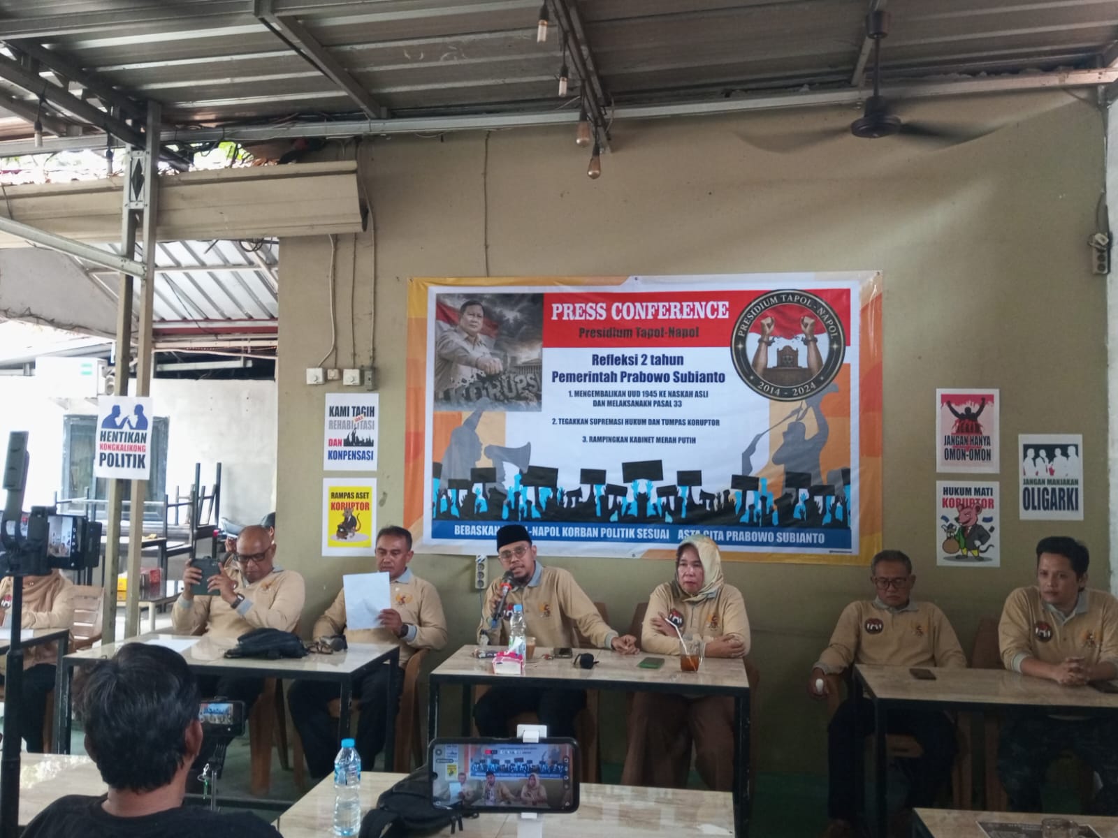 Presidium Tapol-Napol Desak Efisiensi Kabinet dan Hukuman Tegas Bagi Koruptor