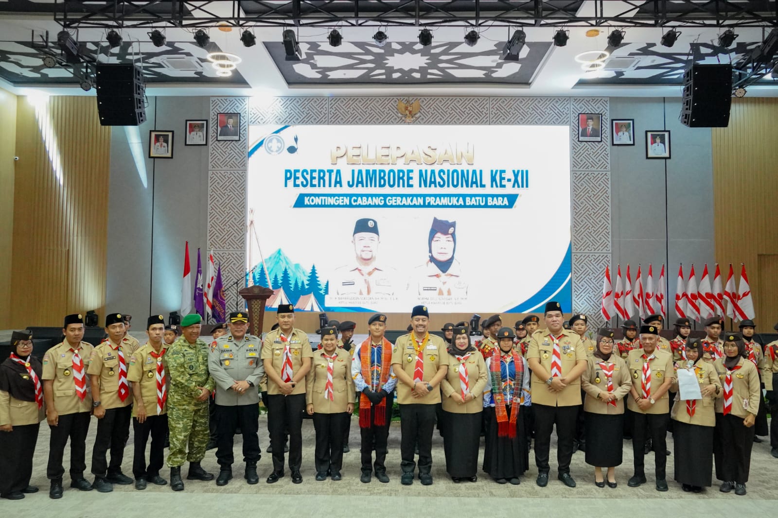 Kukuhkan Kwarcab Pramuka Batu Bara, Bupati Baharuddin Dorong Generasi Muda Berintegritas dan Berkarakter