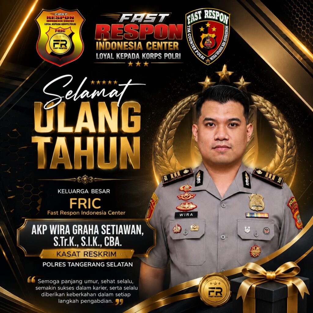 Keluarga Besar FRIC Sampaikan Ucapan Selamat Ulang Tahun kepada AKP Wira Graha Setiawan