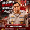 Merah Putih Berkibar, Kapolres Kudus AKBP Wahyu Sulistyo Kobarkan Semangat Persatuan
