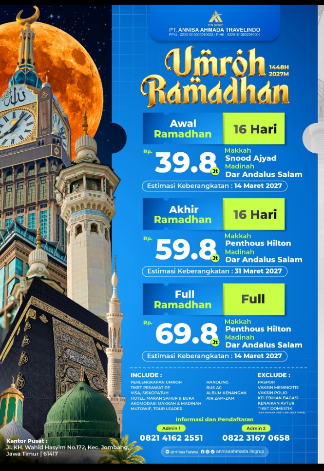 PT. Annisa Ahmada Travelindo Hadirkan Program Umrah Ramadhan dengan Pilihan Paket 16 Hari dan Full Ramadhan