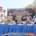 Aksi Brutal Gank Motor memakan Korban, Kapolres Subang Gelar Konfrensi Press di Mapolsek Purwadadi. 