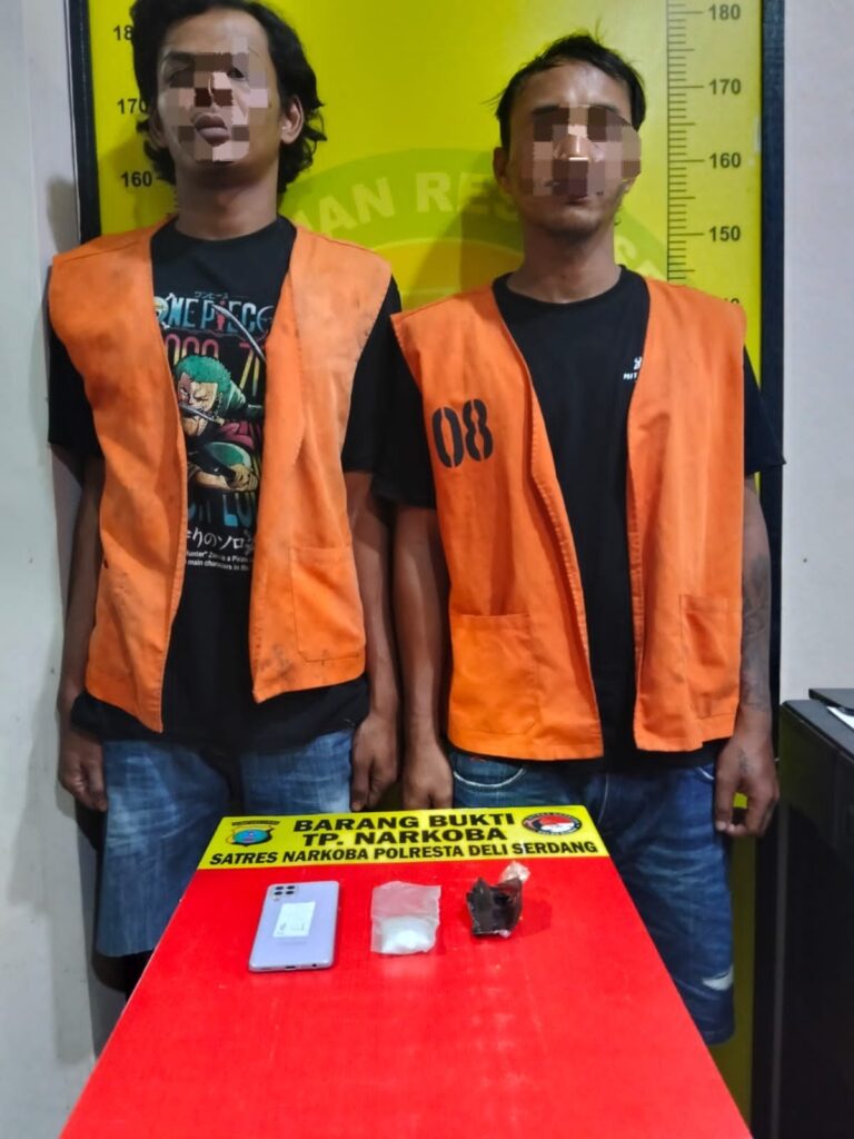 Dua Terduga Bandar Sabu Diciduk, 20,35 Gram Sabu Diduga Siap Diedarkan di Lubuk Pakam