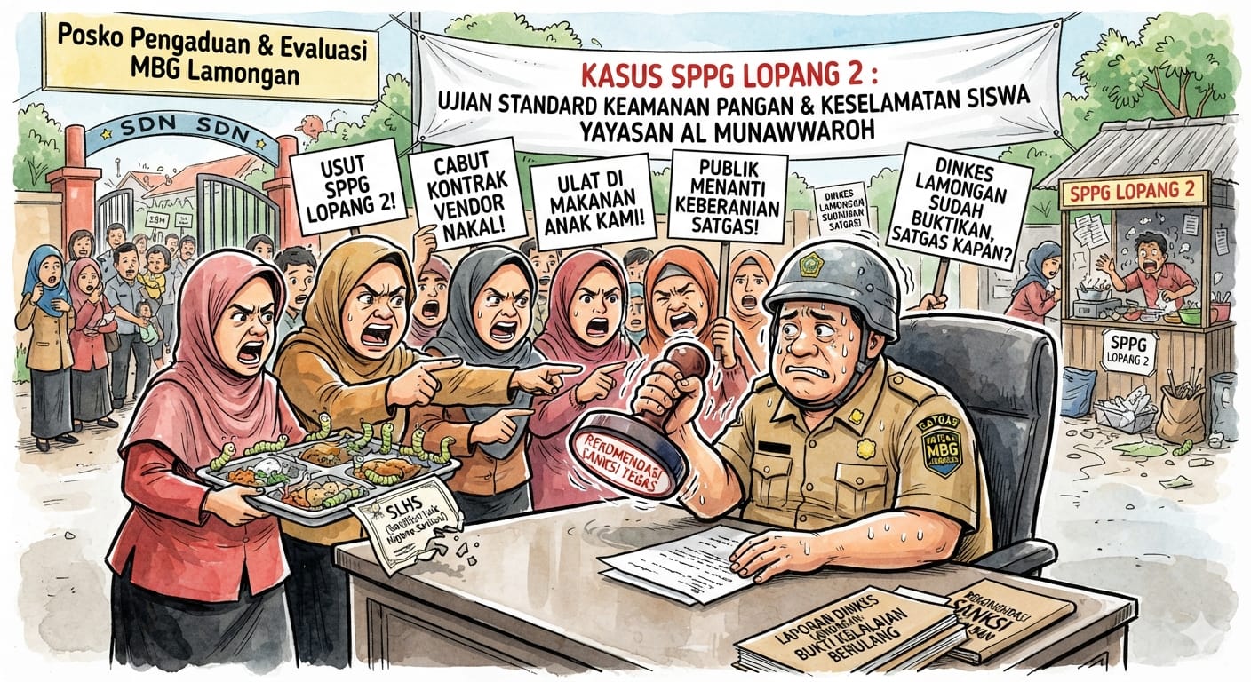 Publik Menanti Keberanian Satgas MBG Lamongan Tindak Vendor SPPG Lopang 2