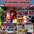 Gelar Jalan Sehat hingga Makan Soto Bersama, Warga RT Pahlawan Lamongan Semarakkan HUT RI ke-81