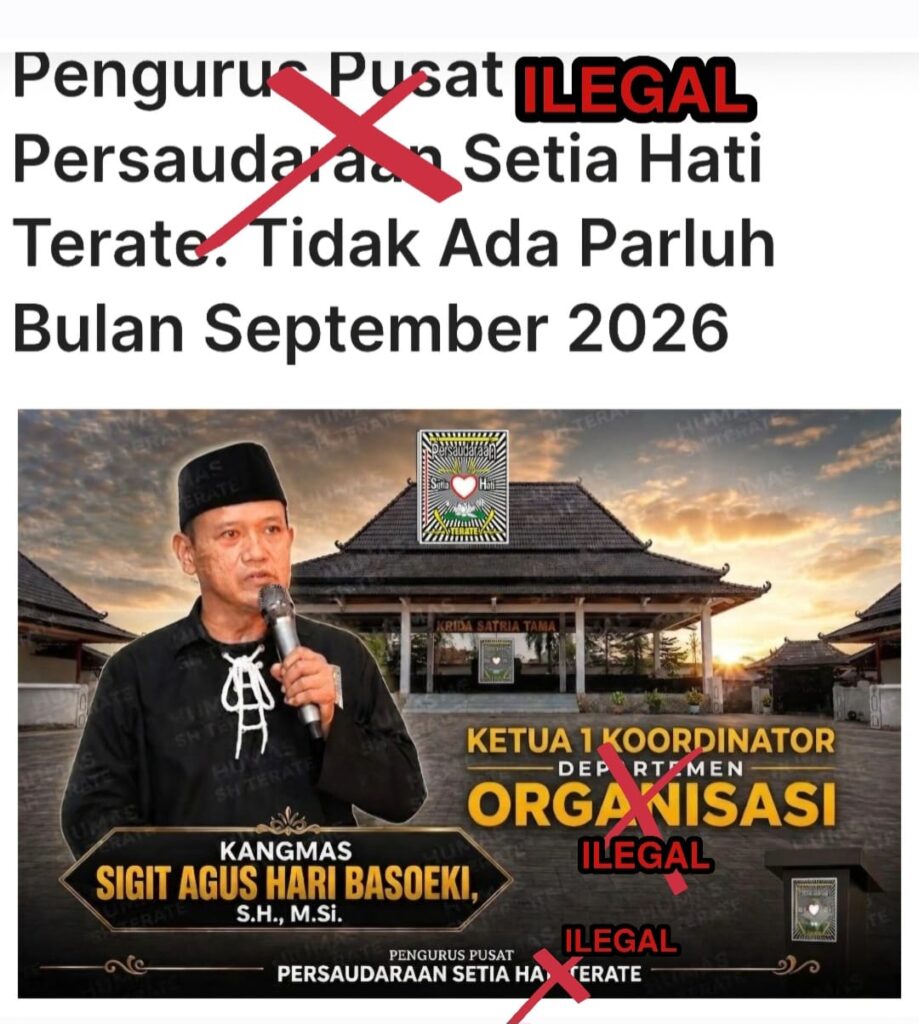 “Anda Yang Gak Mau Datang ?,Kok Acaranya Di Bilang Tidak Ada “Parlu PSHT Tetap Di Gelar 2026
