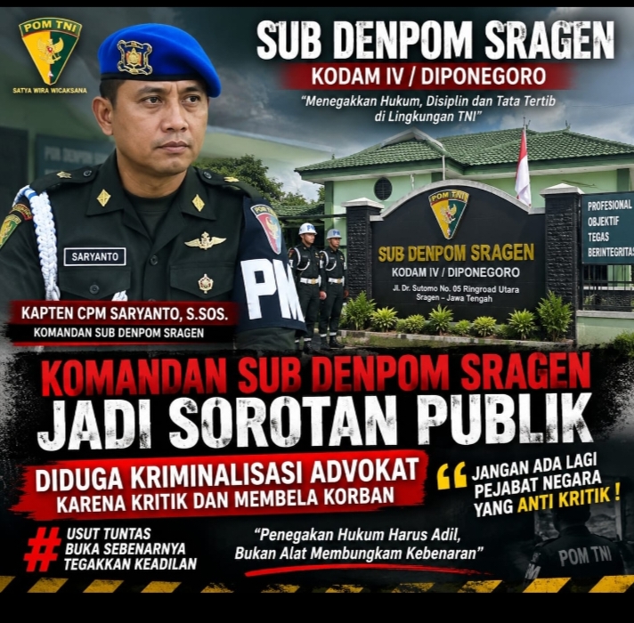 Adv. Dr (c ) RIKHA PERMATASARI : Pertunjukan Kesewenangan Kekuasaan Jabatan kembali dipertontonkan kepada Masyarakat Indonesia. 