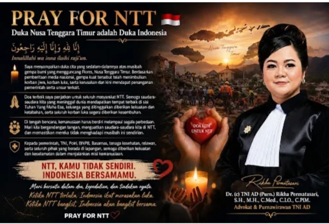 Duka Nusa Tenggara Timur Adalah Duka Indonesia, PRAY FOR NTT