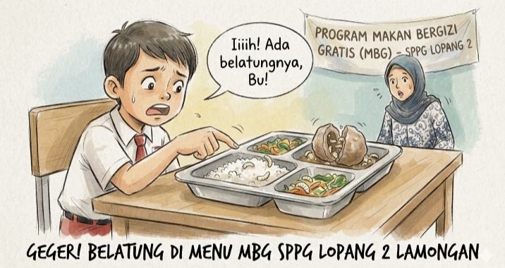 Diduga ada Belatung Pada Menu MBG SPPG Lopang 2