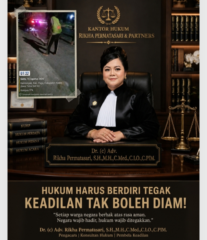 DR (C) ADV. RIKHA PERMATASARI, SH. MH ANGKAT BICARA SOAL DUGAAN PENCURIAN KABEL DI KEDIRI