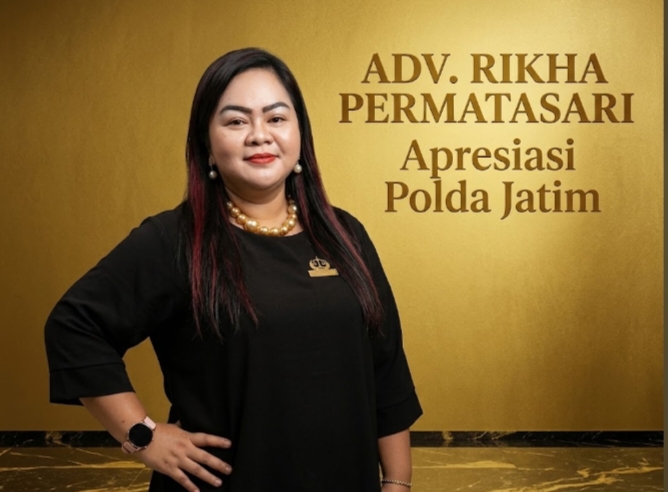 ADVOKAT RIKHA PERMATASARI APRESIASI DITRESSIBER POLDA JAWA TIMUR: PROFESIONAL, PRESISI DAN PATUT MENJADI TELADAN