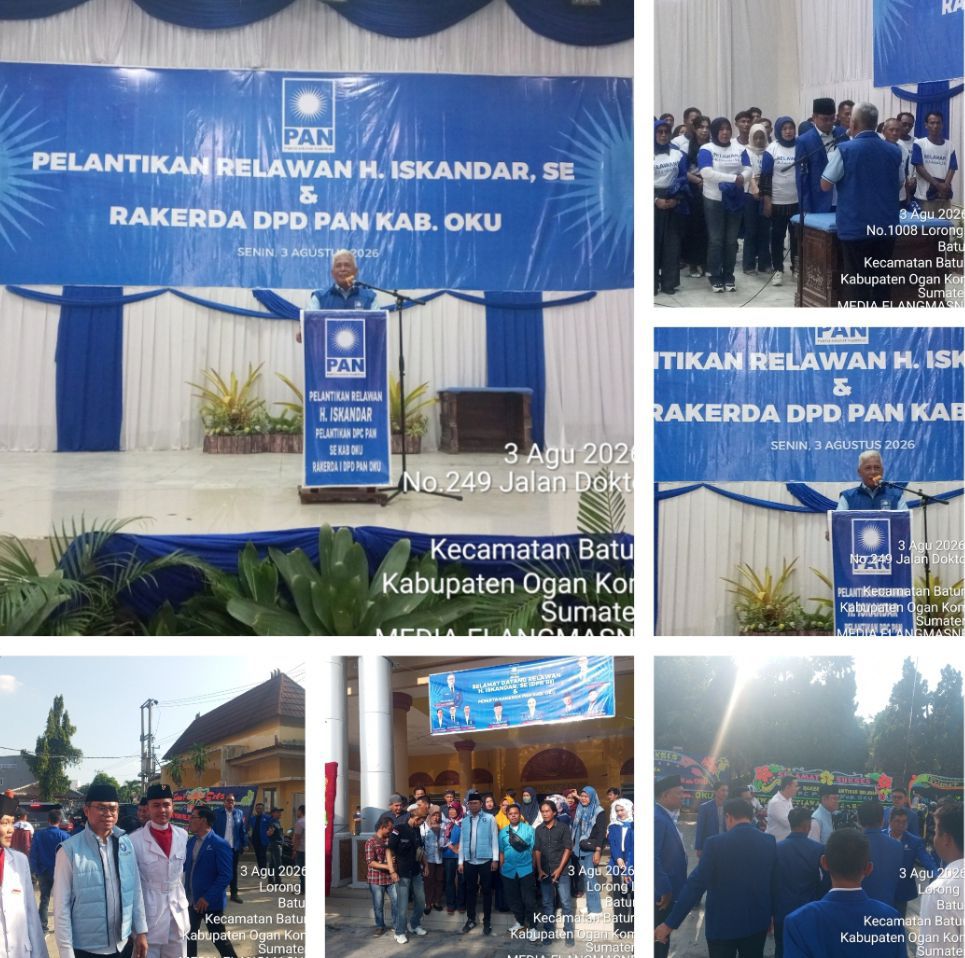 Menggelegar di Baturaja! Ribuan Relawan PAN OKU Dikukuhkan, H. Iskandar dan YPN Satukan Kekuatan Menuju Kemenangan Politik Besar