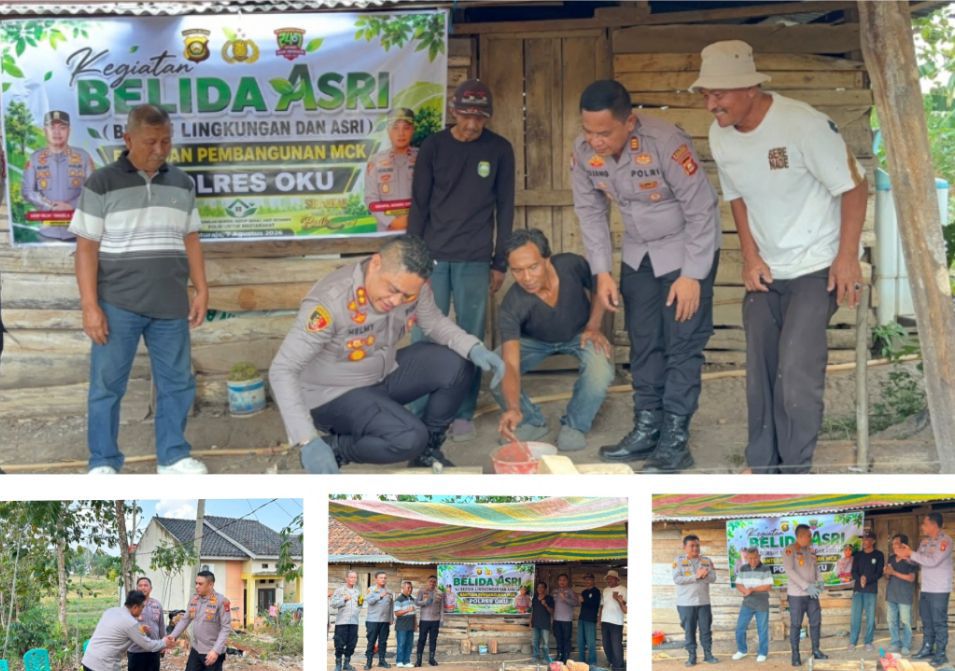 Bukan Sekadar MCK, Belida Asri Hadirkan Kepedulian Polres Oku untuk Warga Jati Harum 2