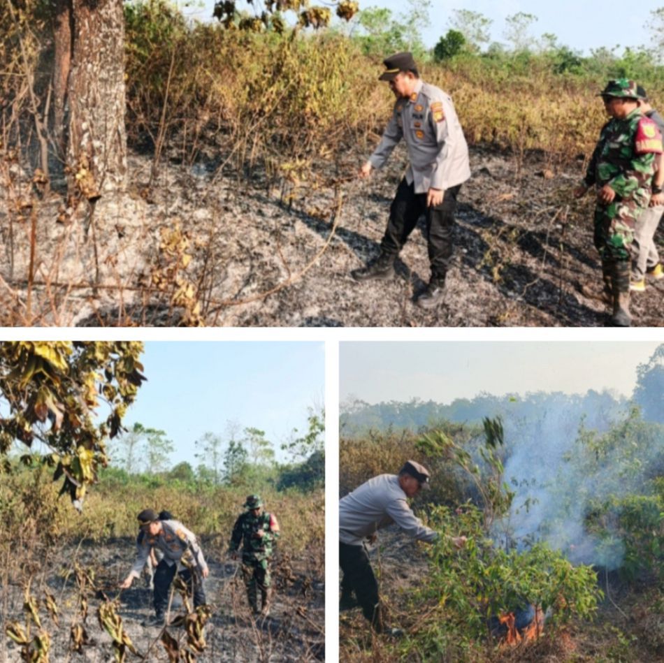 Geger Jalinsum OKU! Lahan 2.000 Meter Persegi Terbakar, Tim Gabungan Berjibaku Jinakkan Api