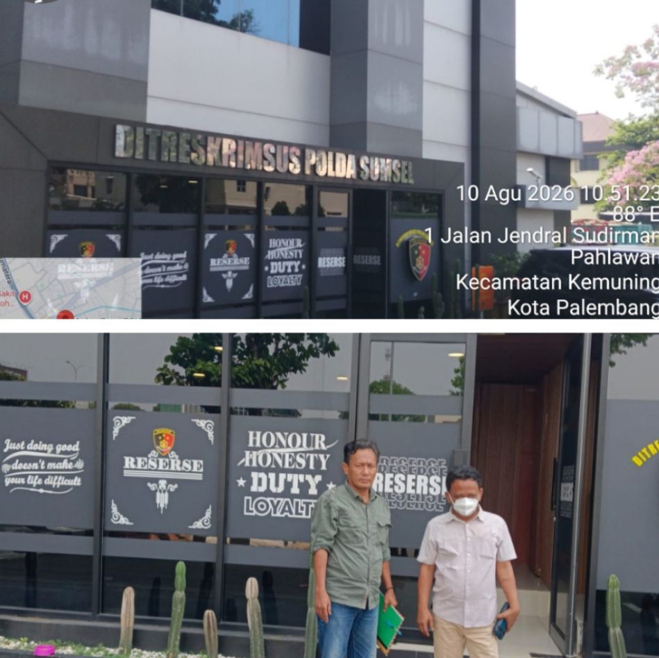 SCW OKU Raya Laporkan Dugaan Korupsi Dana Desa Kurup Rp1,5 Miliar ke Polda Sumsel