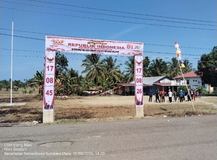 Inilah Beberapa Kegiatan di Kecamatan Somambawa-Nias Selatan dalam Penyambutan Dirgahayu Republik Indonesia yang ke-81