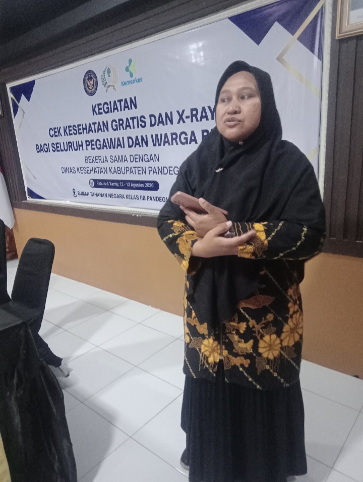 Dinkes Pandeglang Gelar Testing TBC dan Cek Kesehatan Gratis di Rutan Kelas IIB Pandeglang