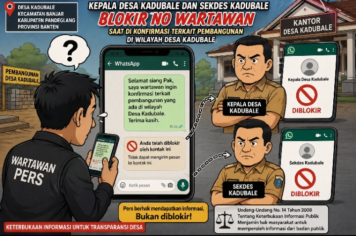 Diduga Blokir Nomor Wartawan, Kades dan Sekdes Kadubale Diharapkan Ditegur Pemerintah