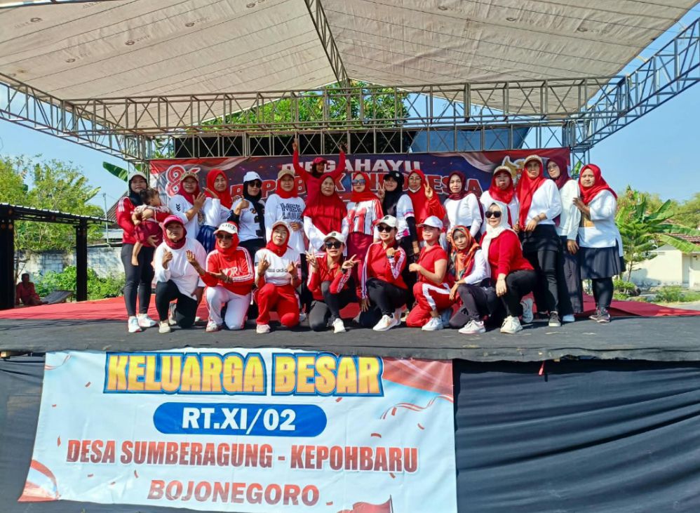 Semangat ’45 Warga RT 8 RW 2 Sumberagung Semarakkan HUT RI ke-81
