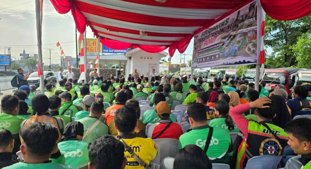 Silaturahmi Solidaritas Transportasi Online Sumut, Ojol Sumut Dukung Kamtibmas dan Kondusifitas Sumut