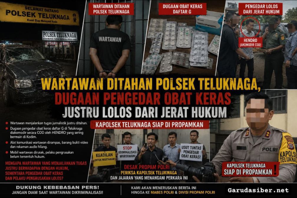 *Wartawan Ditahan Polsek Teluknaga, Dugaan Pengedar Obat Keras Justru Lolos dari Jerat Hukum. Kapolsek Teluknaga Siap di Propamkan*