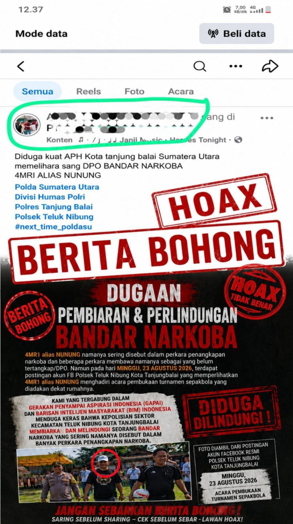 Bantah Status DPO, Amri Alias Nunung Siapkan Laporan ke Cyber Crime Polda Sumut