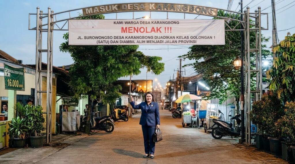 DR (C). ADV. RIKHA PERMATASARI, SH. MH : PENGALIHAN ANDALALIN OLEH DISHUB SIDOARJO YANG MEMICU WARGA KARANGBONG MEMBLOKADE JALAN MERUPAKAN PEMBIARAN.