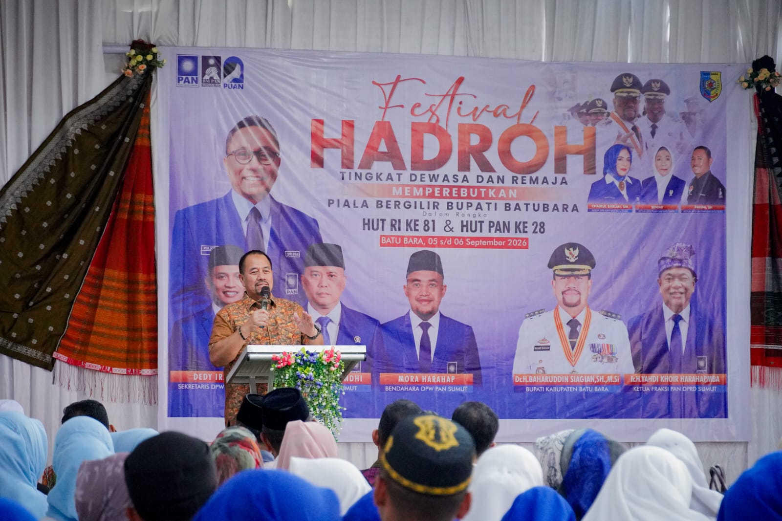 Bupati Batu Bara Buka Festival Hadroh, Dorong Keterlibatan Pelajar untuk Lestarikan Seni Islami*