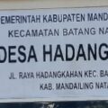 Rp1,05 Miliar Pagu Dana Desa Hadangkahan, Penggunaan Rp430 Juta untuk Jembatan Jadi Sorotan