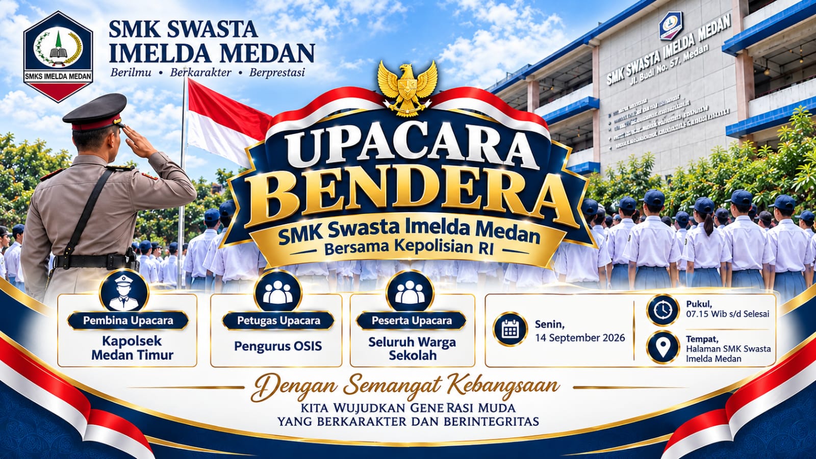Kapolsek Medan Timur Turun ke Sekolah, Seribuan Siswa SMK Imelda Dapat Peringatan Keras soal Tawuran, Narkoba hingga Judi Online