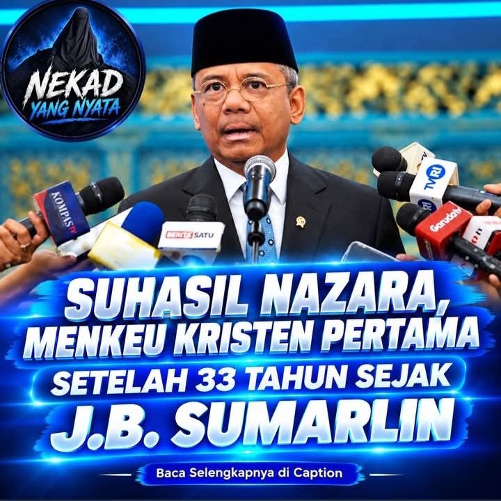 Suahasil Nazara, Menkeu Kristen Pertama Setelah 33 Tahun Sejak J.B. Sumarlin.