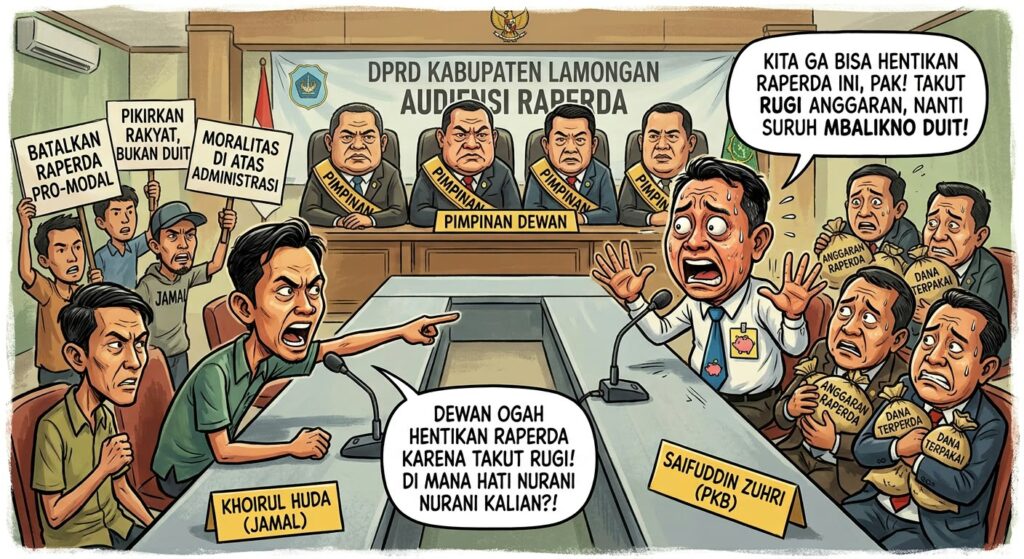 Anggota Dewan Lamongan Ogah Hentikan Raperda karena Alasan Takut Rugi Anggaran, Dimana hati nurani?