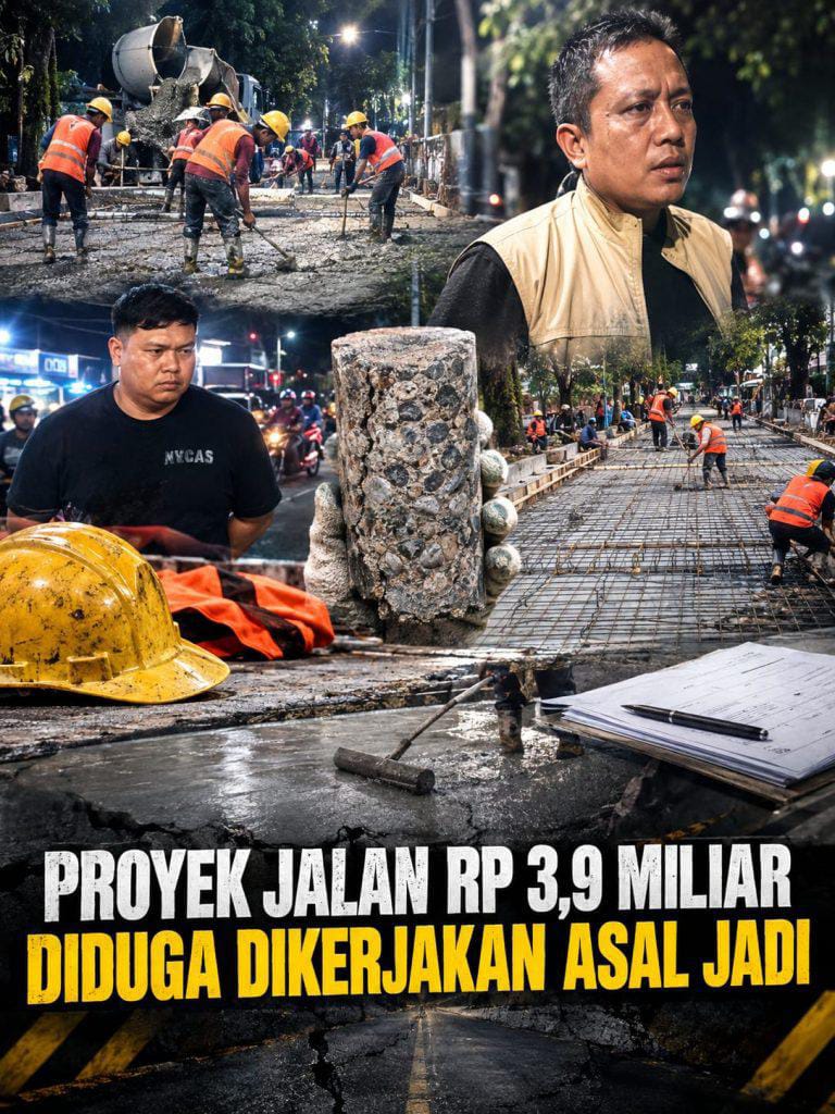 Proyek Rp 3,9 Miliar Peningkatan Jl. Teuku Umar Nusa Jaya Disorot, Vibrator Ada Tapi Tetap Ratakan Pakai Cangkul, Pelaksana: “Surat Jalan Tidak Sama Saya”