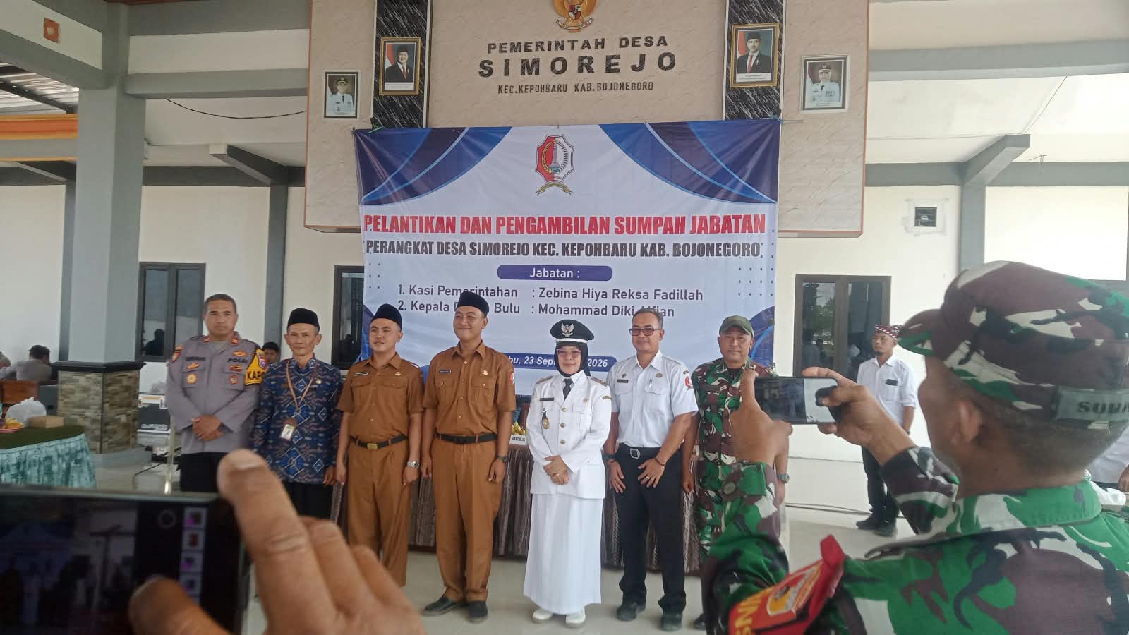 Dua Perangkat Desa Simorjo Resmi Di Lantik Kades Tekankan  Penguatan Pelayanan Masyarakat