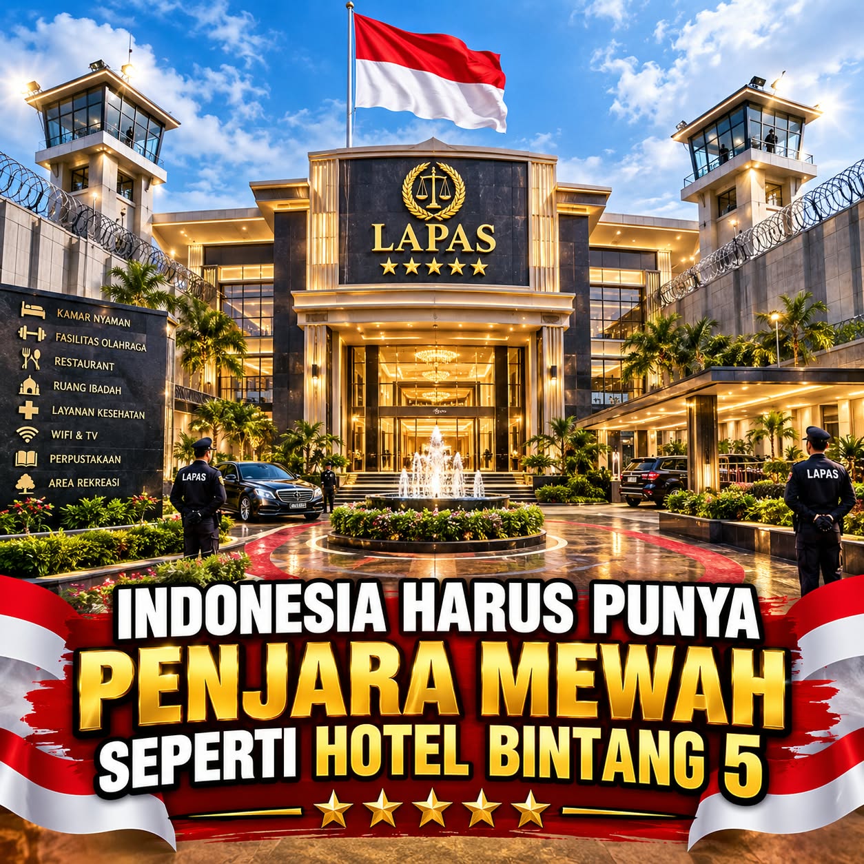 DEWAN PAKAR DPP LSM ELANG MAS Prof DR Sutan Nasomal : Hindari Gonjang Ganjing, Rutan Swasta Seperti Apartemen Mewah Harus di Siapkan Oleh Negara Indonesia