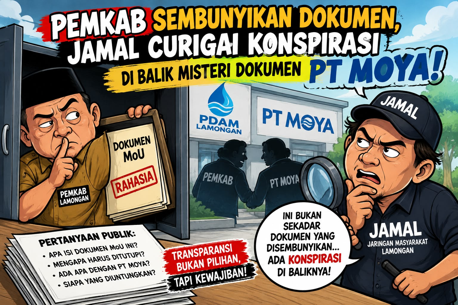 Diduga Pemkab sembunyikan dokumen, Jamal Curigai Konspirasi di Balik Misteri Dokumen PT MOYA!