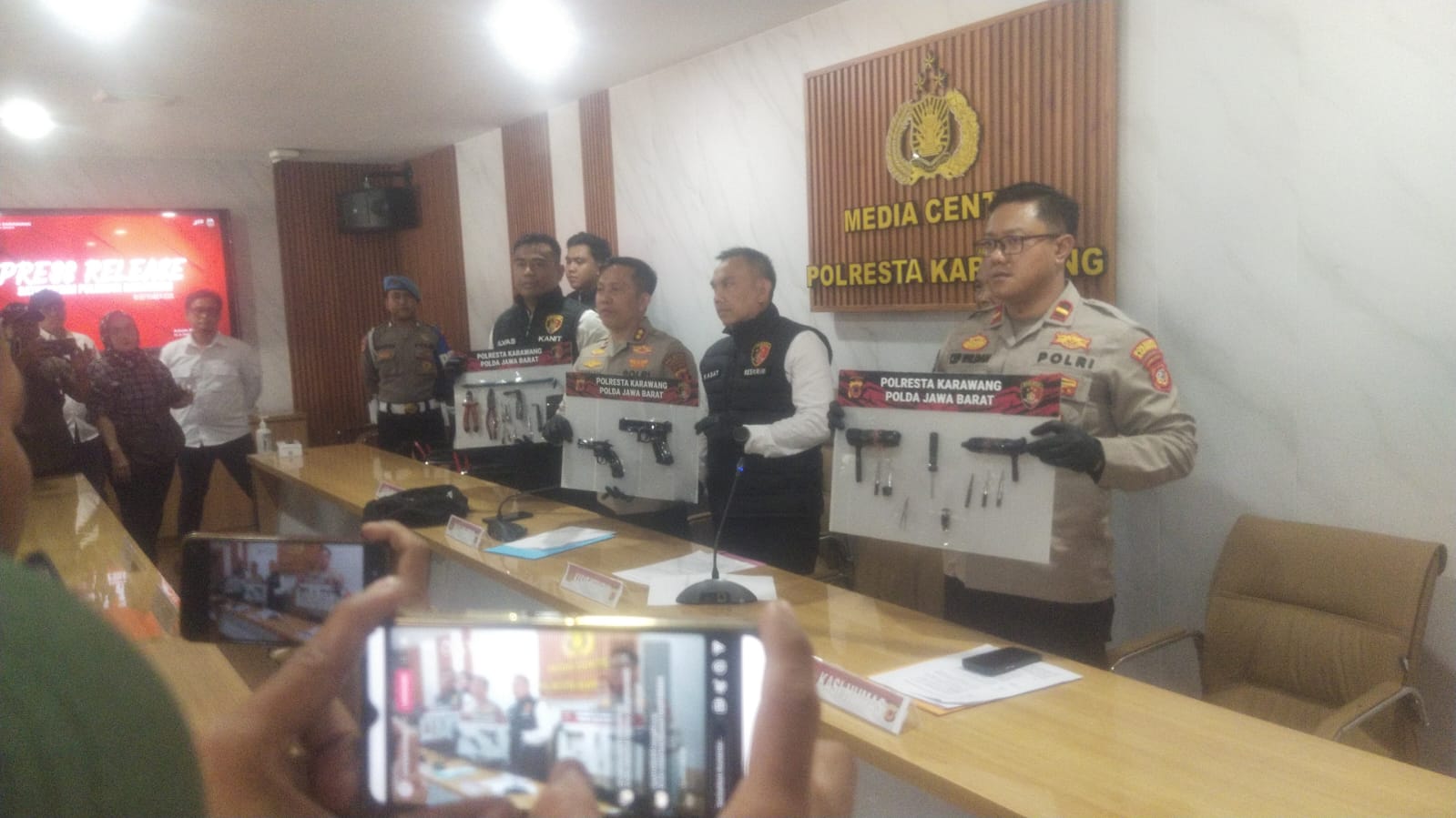 Reskrim Polresta Karawang Ungkap Sejumlah Kasus Curanmor, Dua Terduga Pelaku Diamankan