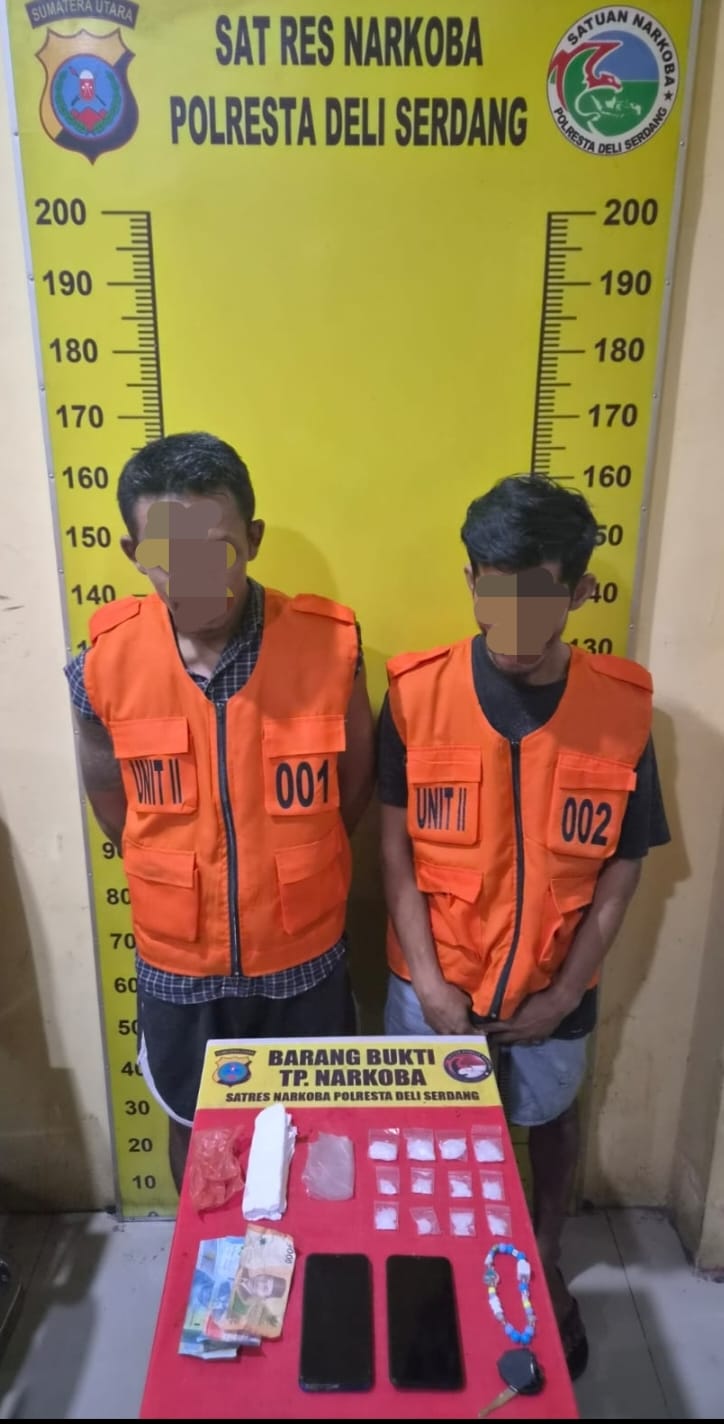 Polresta Deli Serdang Tangkap Pengedar Sabu Pantai Labu