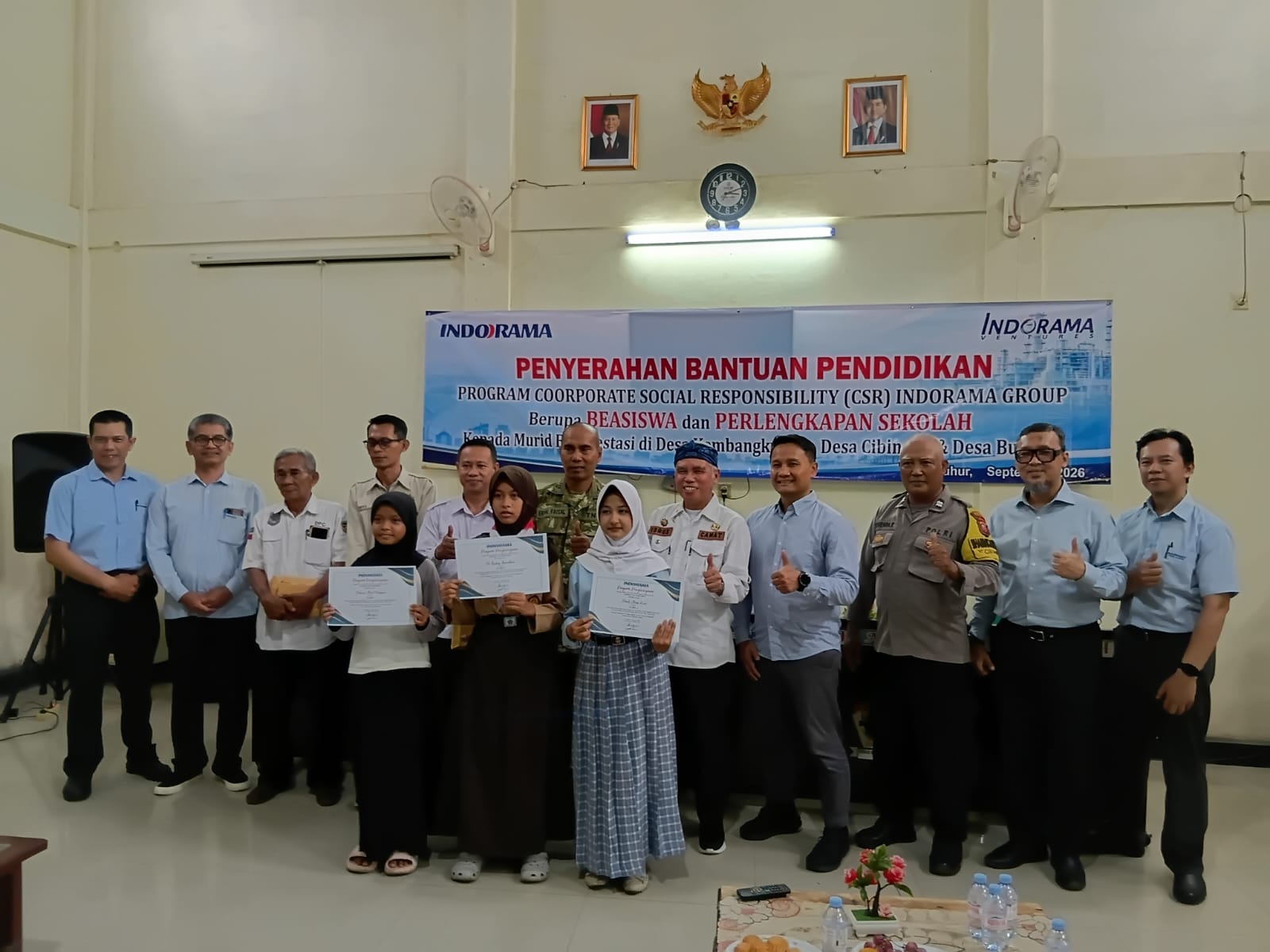 Indorama Group Serahkan Bantuan Pendidikan untuk 156 Siswa di Sekitar Jatiluhur