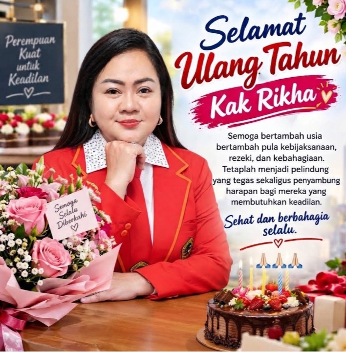 Ulang Tahun, Advokat Rikha Permatasari: Usia Bertambah, Semangat Tegakkan Hukum dan Keadilan Tak Boleh Berkurang