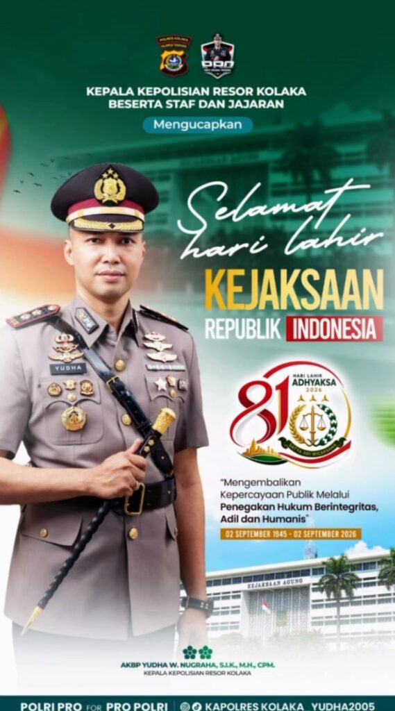 Kapolres Kolaka Tegaskan Sinergi Polri–Kejaksaan pada Hari Lahir Kejaksaan RI ke-81, Komitmen Wujudkan Penegakan Hukum Berintegritas