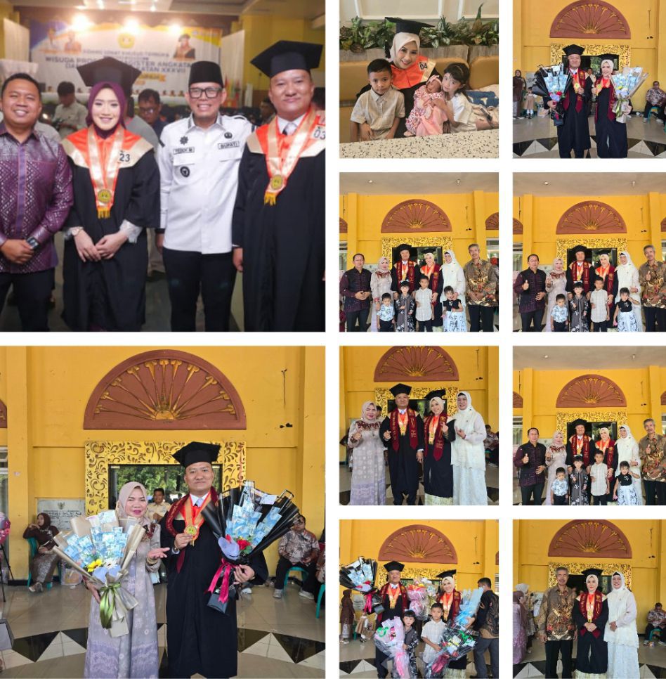 Satu Toga, Dua Hati: Yoelandre dan Sri Rahayu Ukir Momen Wisuda Bersama Penuh Haru