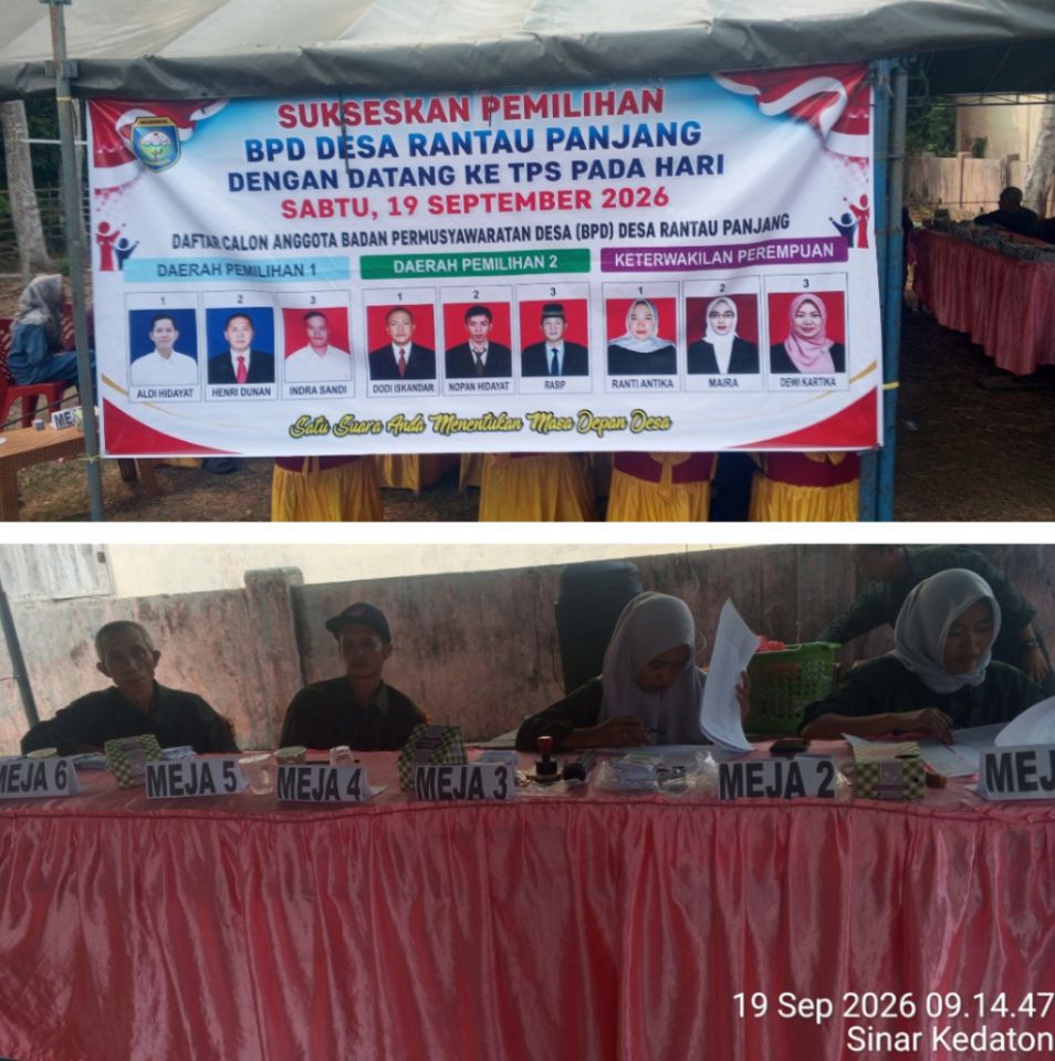 Antusiasme Warga Rantau Panjang Gunakan Hak Pilih, Pemilihan BPD Berjalan Lancar dan Kondusif