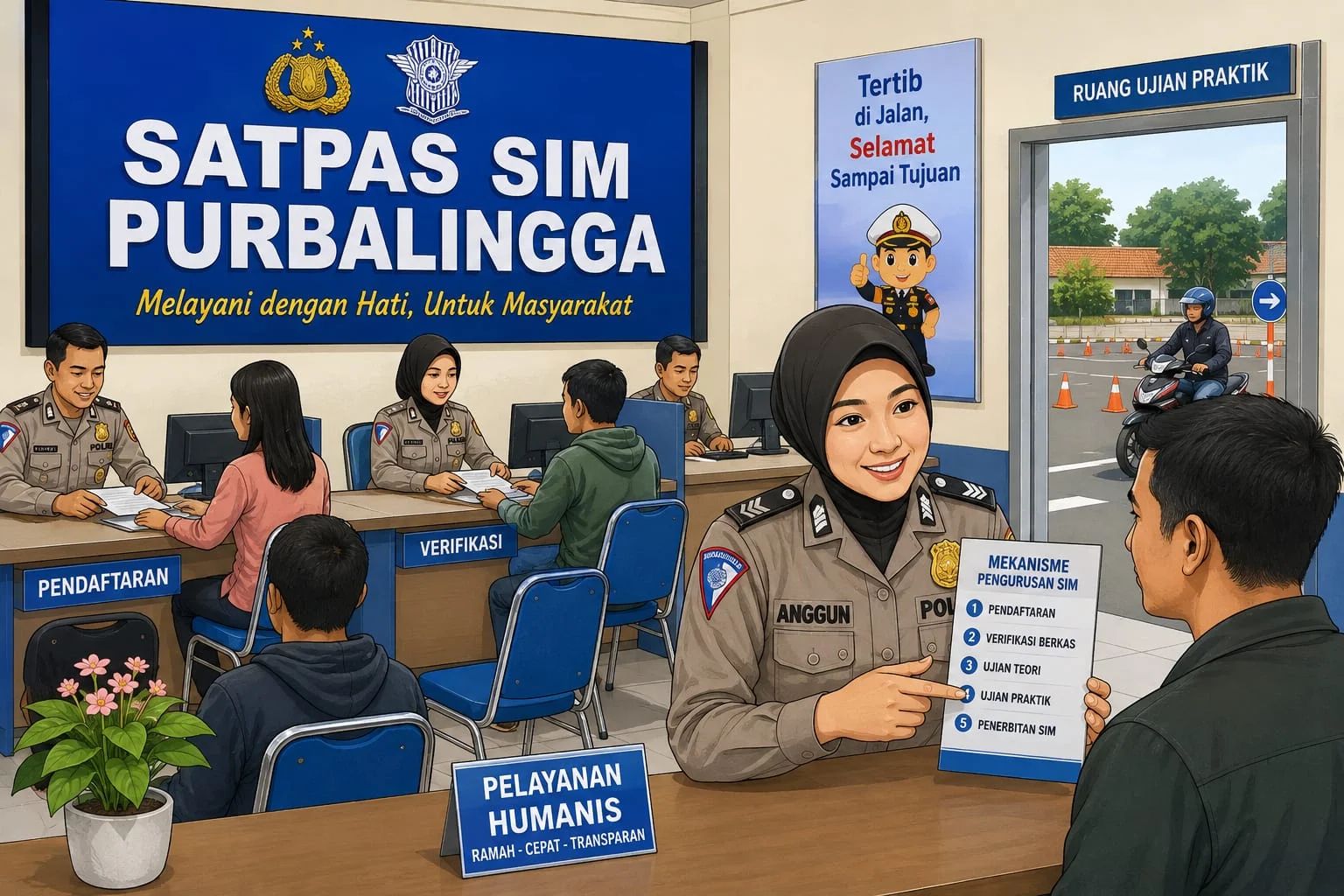 Satpas SIM Purbalingga Hadirkan Pelayanan Humanis, Warga Merasa Nyaman