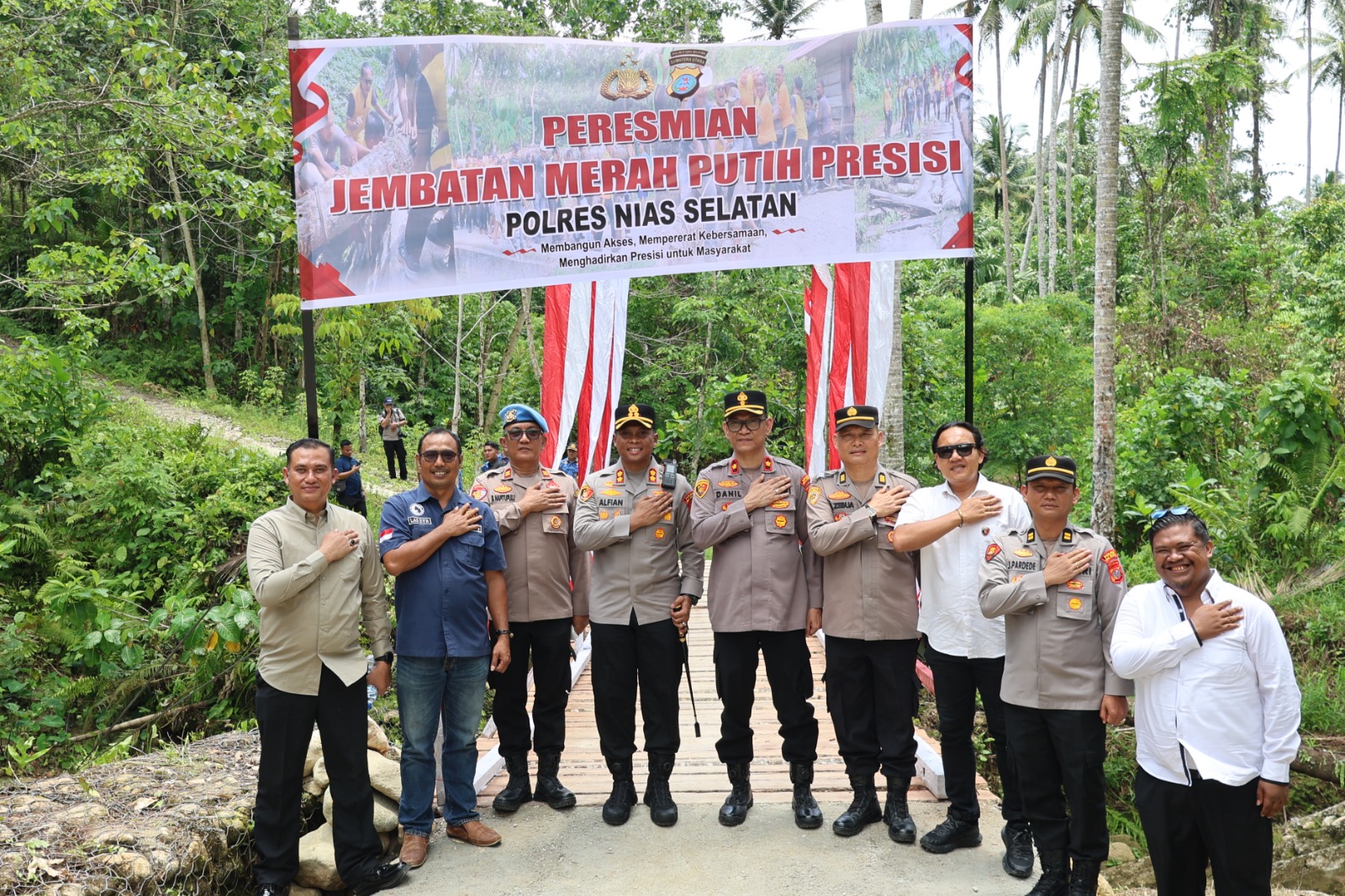 Jembatan Merah Putih Presisi Diresmikan, Polres Nias Selatan Perkuat Sinergi untuk Masyarakat