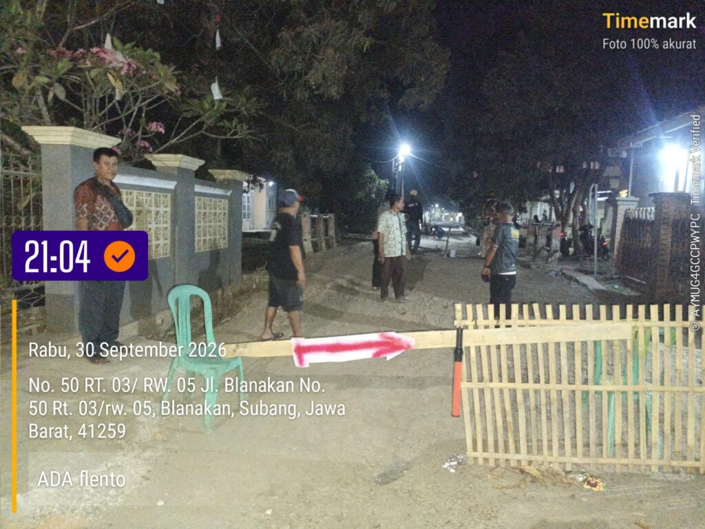 Sunarto Amrullah Bersama Warga Dusun Karangmulya Blanakan Bergembira, Jalan Buntu yang Puluhan Tahun Jadi Kubangan Kerbau Akhirnya Dibeton.