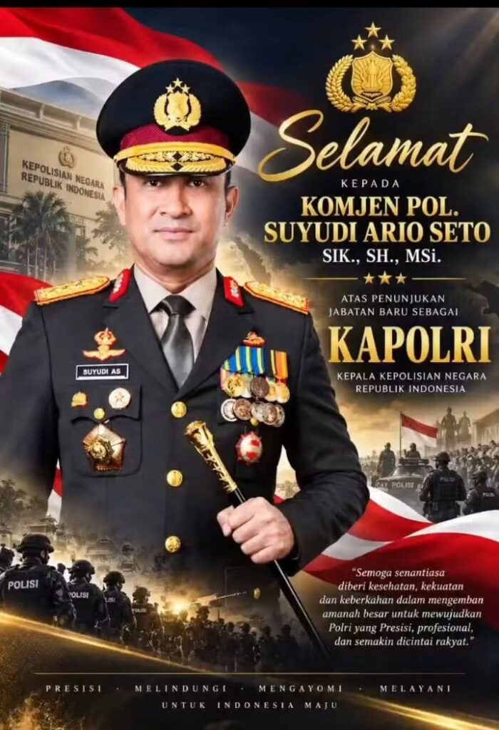Keluarga Besar LSM ELANG MAS Mengucapkan Selamat atas Dilantiknya Kapolri Baru Jenderal Polisi Dr. (H.C.) Suyudi Ario Seto, S.I.K., S.H., M.Si.